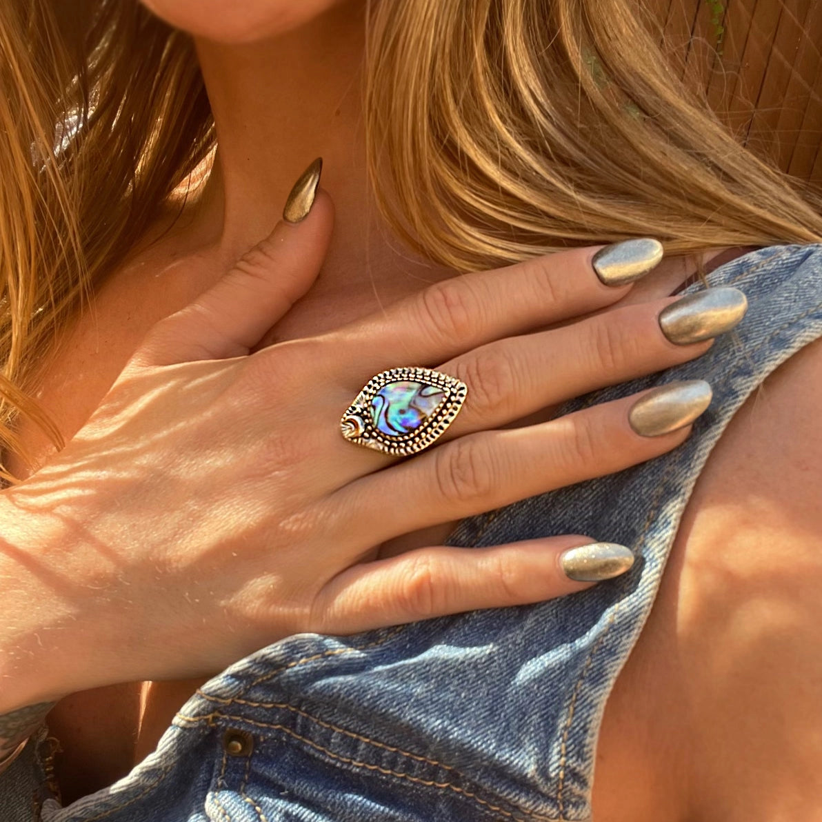 Moonlight Ring | Abalone - Moon Room Shop and Wellness