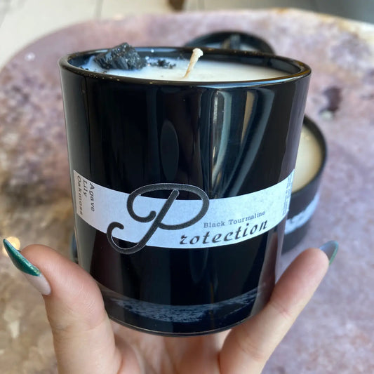 Black Tourmaline Protection Candle - Moon Room Shop and Wellness