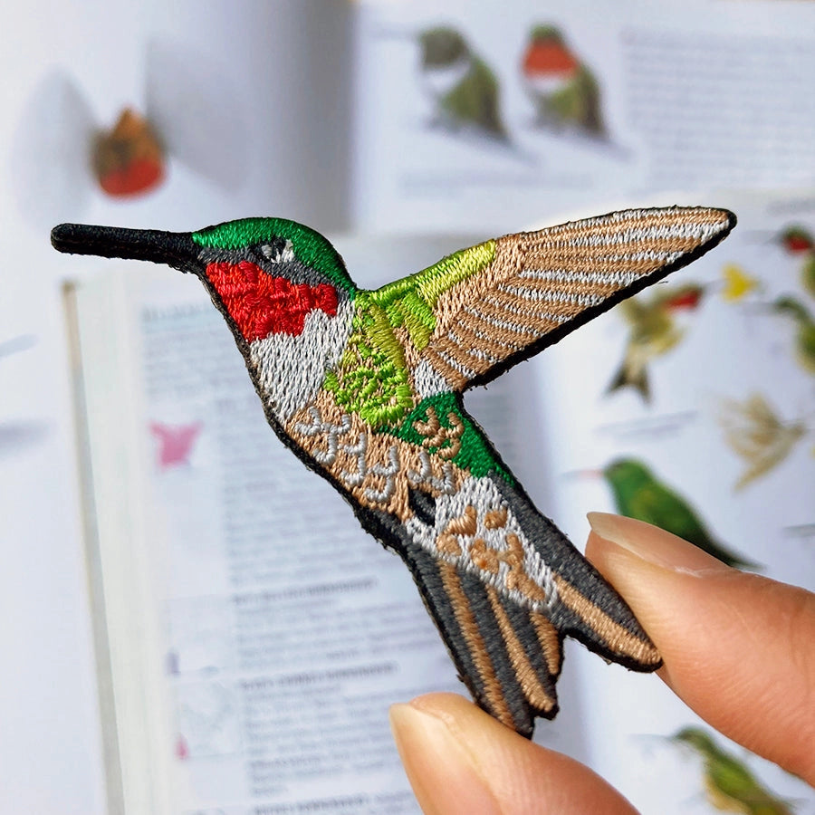 Ruby-throated Hummingbird Patch - Moon Room Shop and Wellness