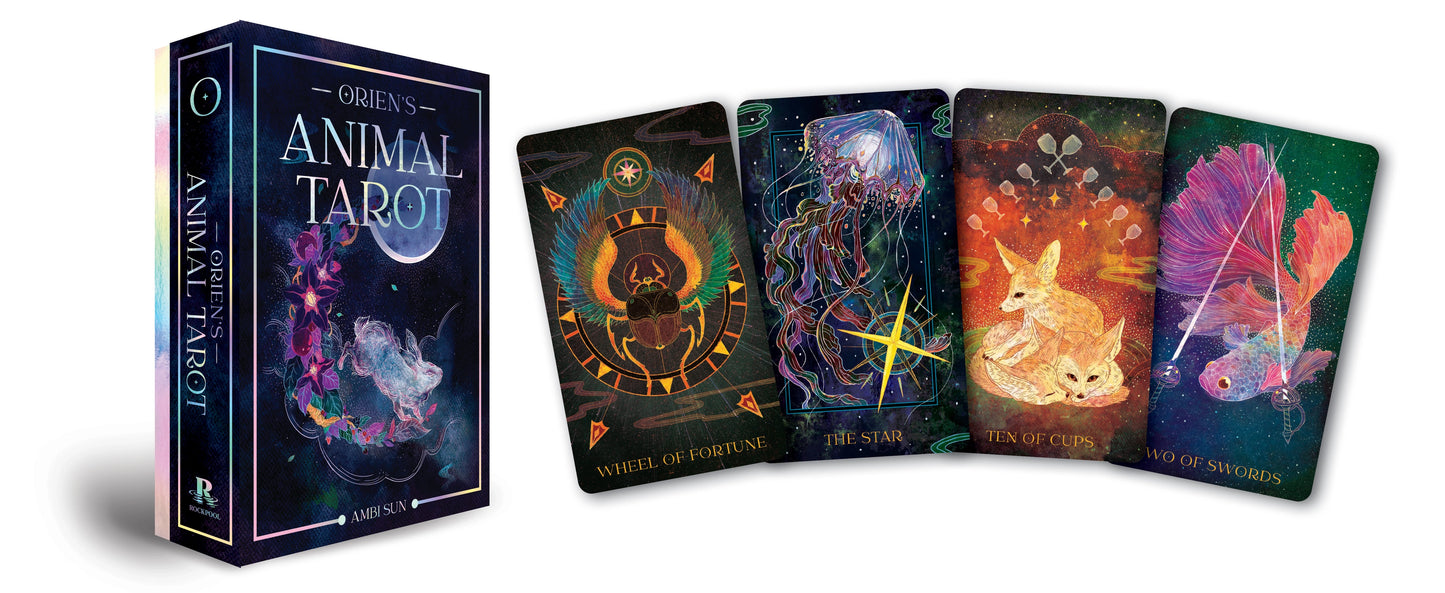 Orien's Animal Tarot- 78 card deck+ 144 page book - Moon Room Shop and Wellness