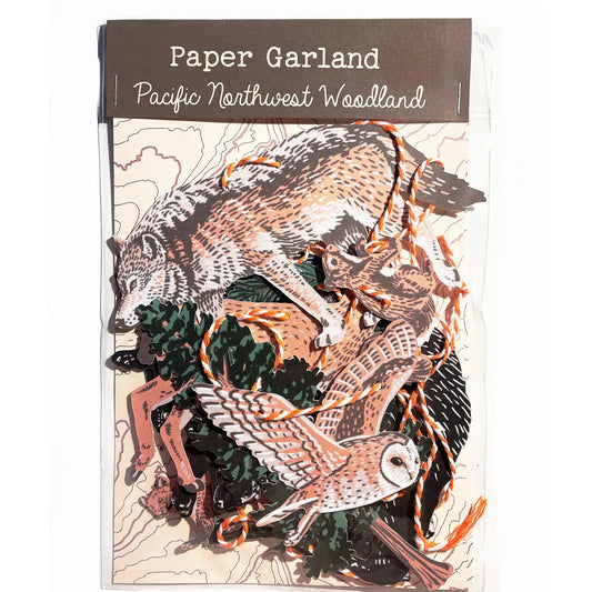 Pacific Northwest Woodland Paper Garland - Moon Room Shop and Wellness