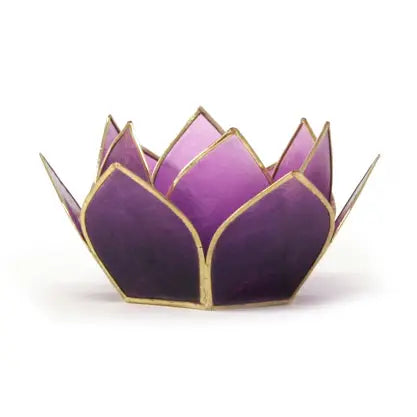 Mini Lotus Tealight Holder/Decor - Tanzanite - Moon Room Shop and Wellness