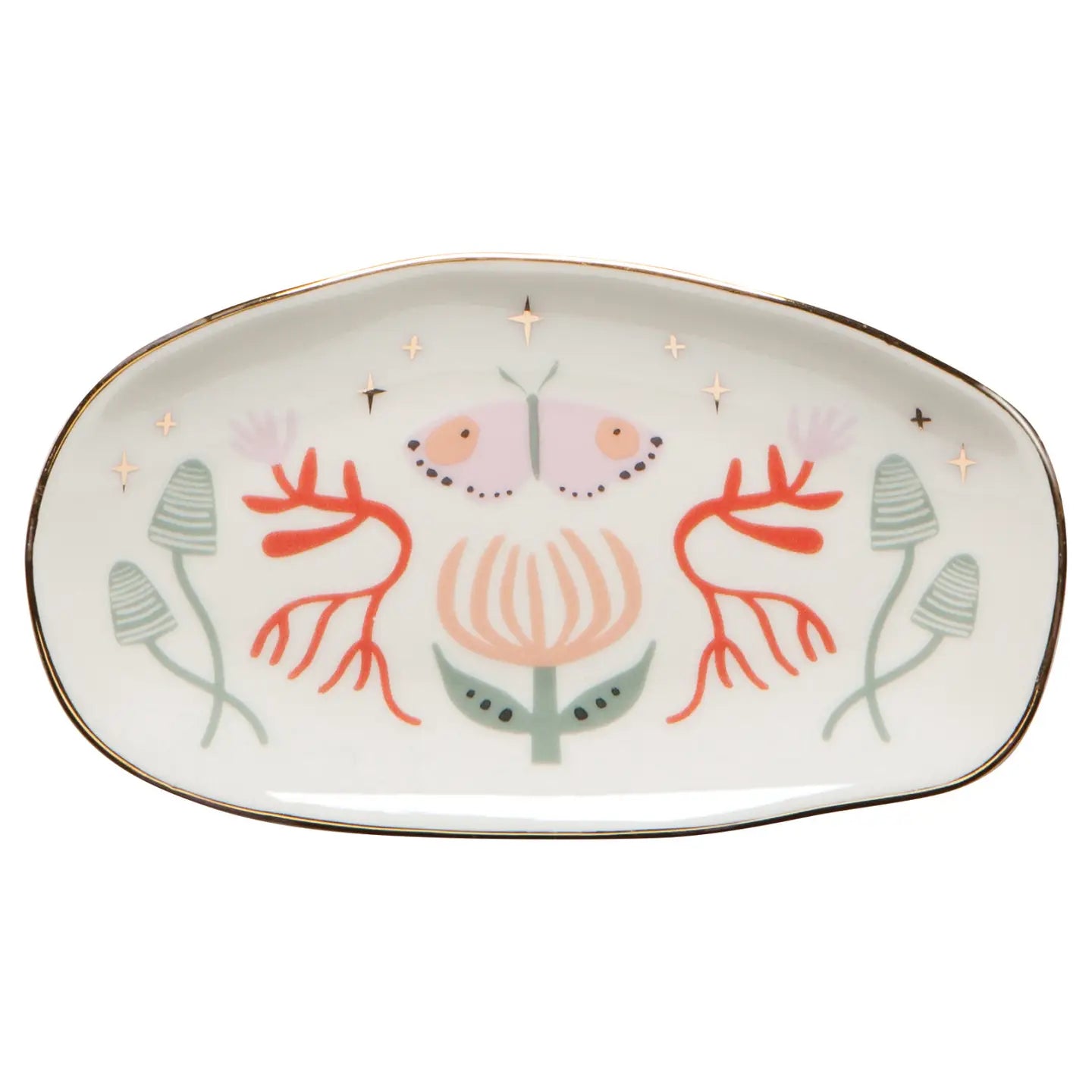 Far and Away Oval Shaped Ceramic Trinket Tray - Moon Room Shop and Wellness