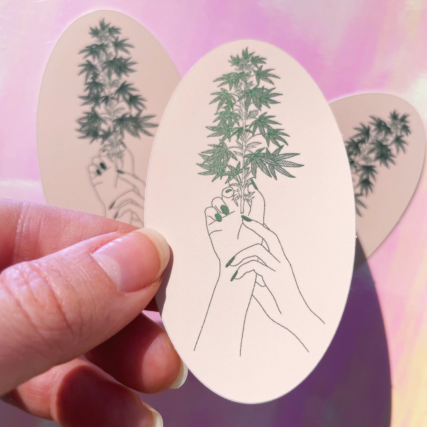 Favorite Flower Cannabis Sticker - Moon Room Shop and Wellness