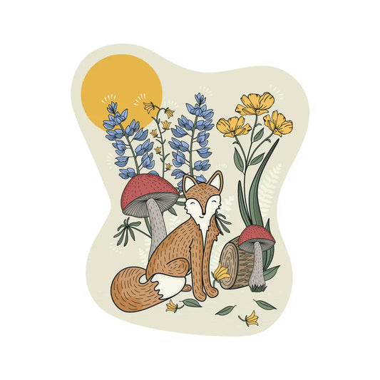 Woodland Creatures: Fabulous Fox - Vinyl Sticker - Moon Room Shop and Wellness