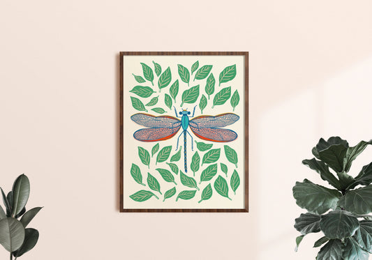 Dragonfly Art Print - 5 x 7 - Moon Room Shop and Wellness