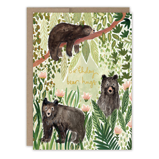 Black Bears Birthday Card - Moon Room Shop and Wellness