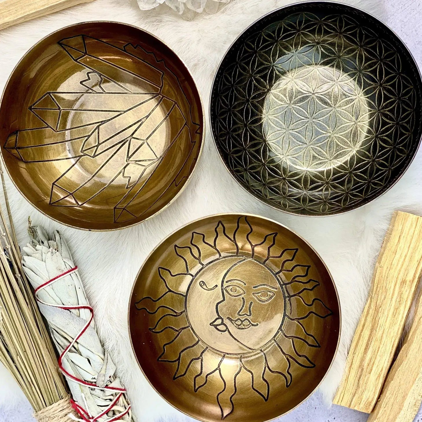 Offering Bowl Brass - Chakra Grid - Moon Room Shop and Wellness