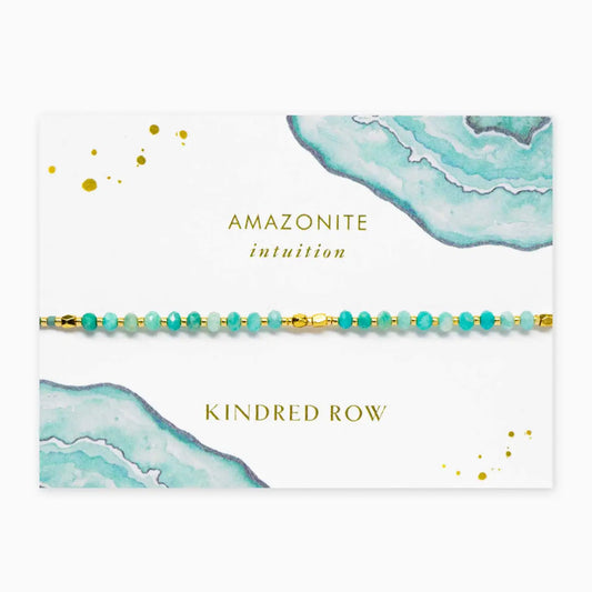 Amazonite Healing Gemstone Stacking Bracelet - Moon Room Shop and Wellness