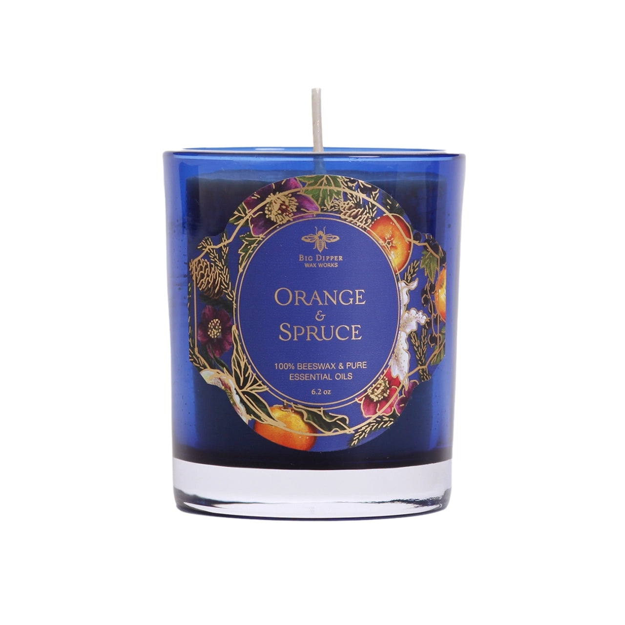 Orange Spruce Beeswax Candle 6oz - Moon Room Shop and Wellness