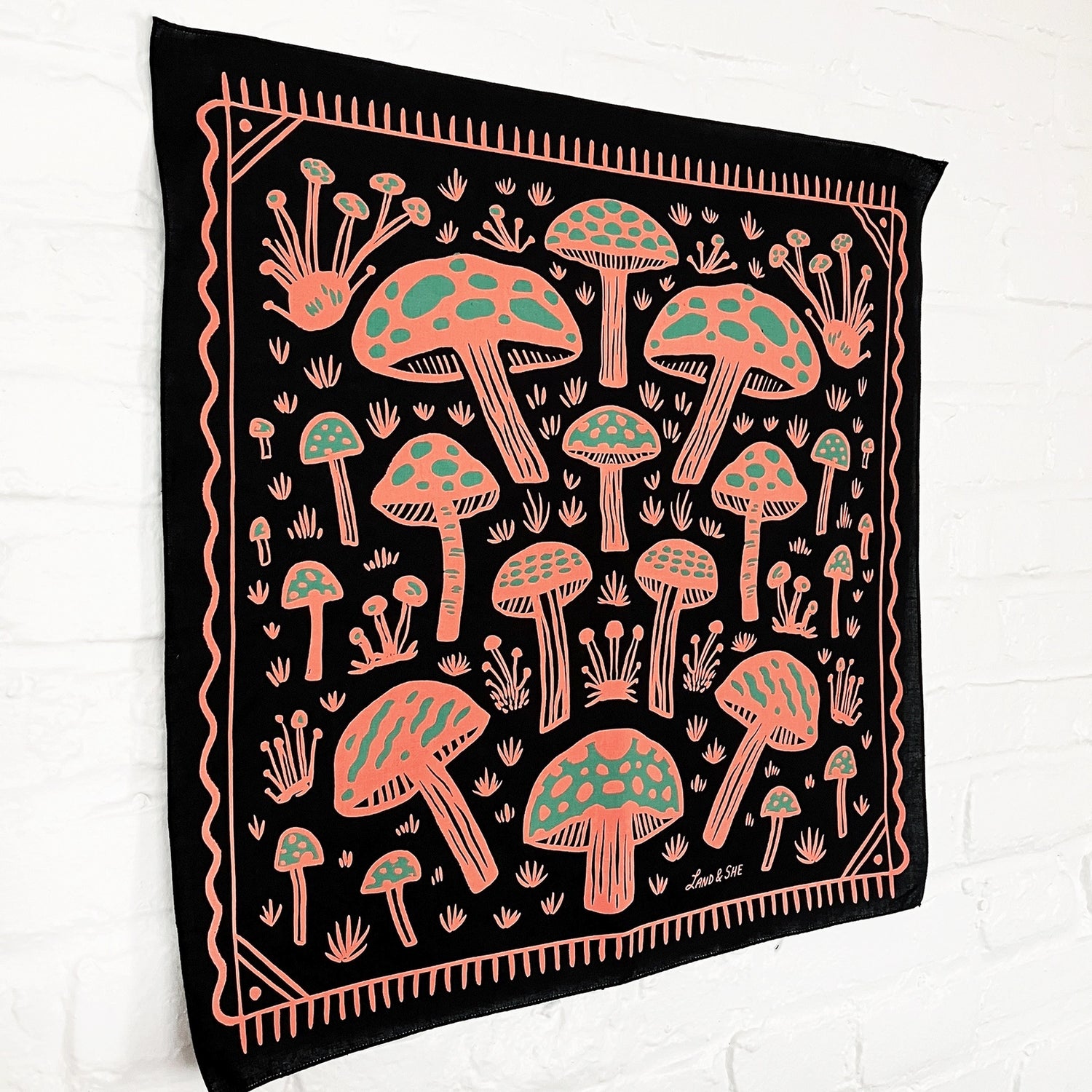 Field of Mushrooms Bandana - Moon Room Shop and Wellness