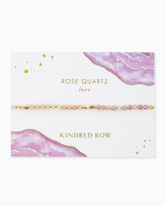 Rose Quartz Healing Gemstone Stacking Bracelet - Moon Room Shop and Wellness
