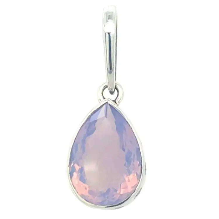 Lavender Amethyst Ethereal Raindrop Sterling Silver Pendant - Moon Room Shop and Wellness