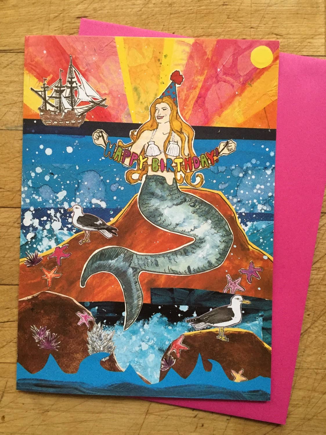 Mermaid Birthday Card - Moon Room Shop and Wellness