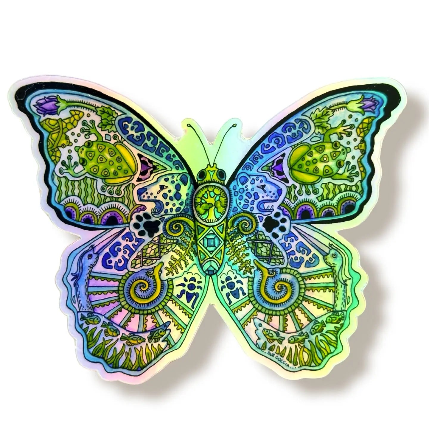 Hummingbird Holographic Sticker by Earth Art International - Moon Room Shop and Wellness