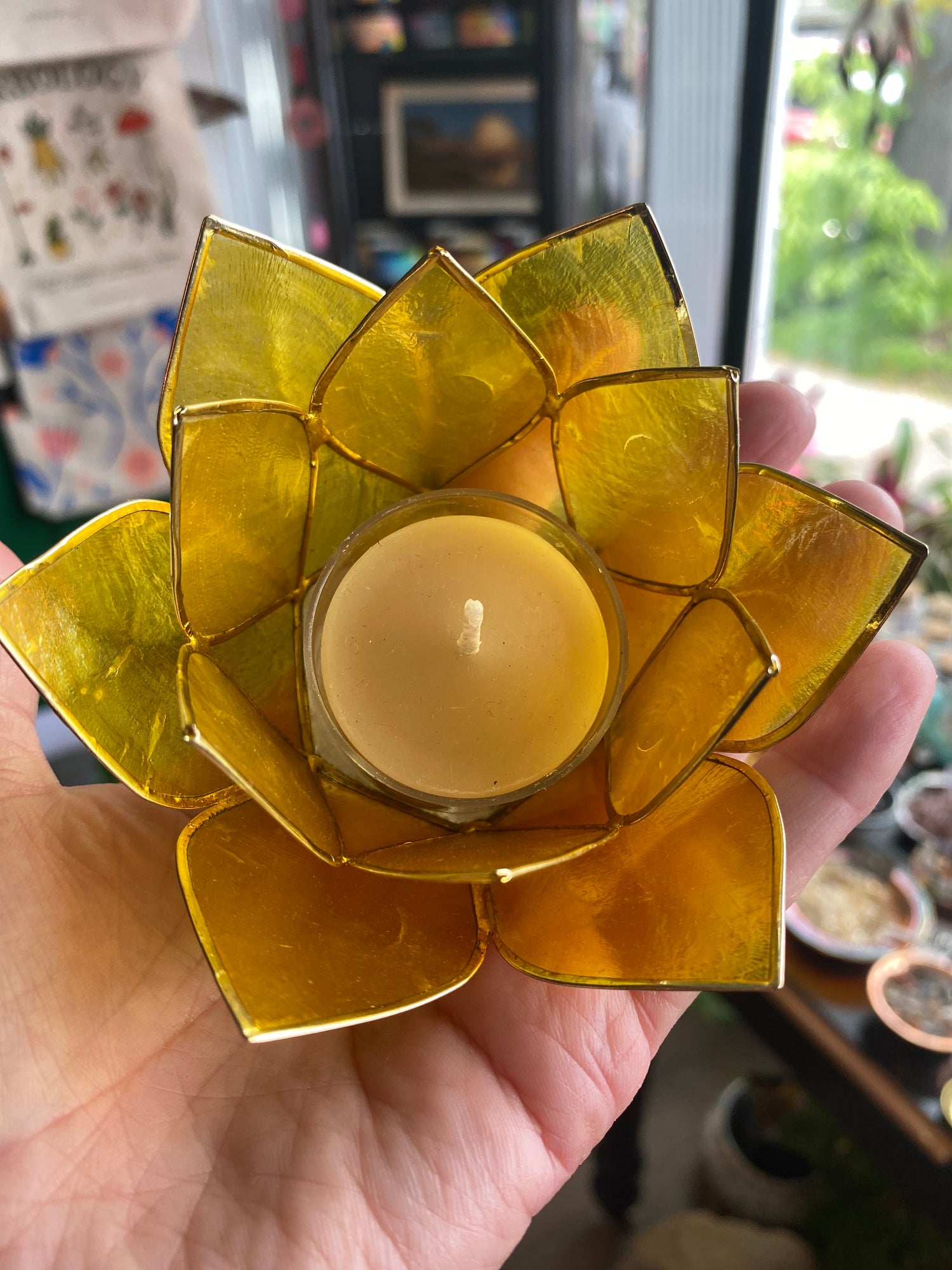 Mini Gemstone Lotus -Citrine - Moon Room Shop and Wellness