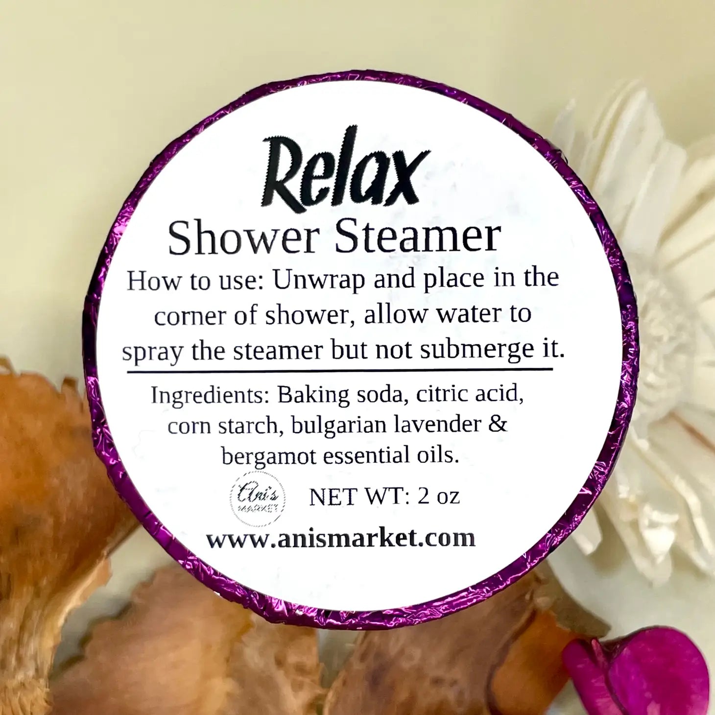 RELAX - Shower Steamer - Moon Room Shop and Wellness