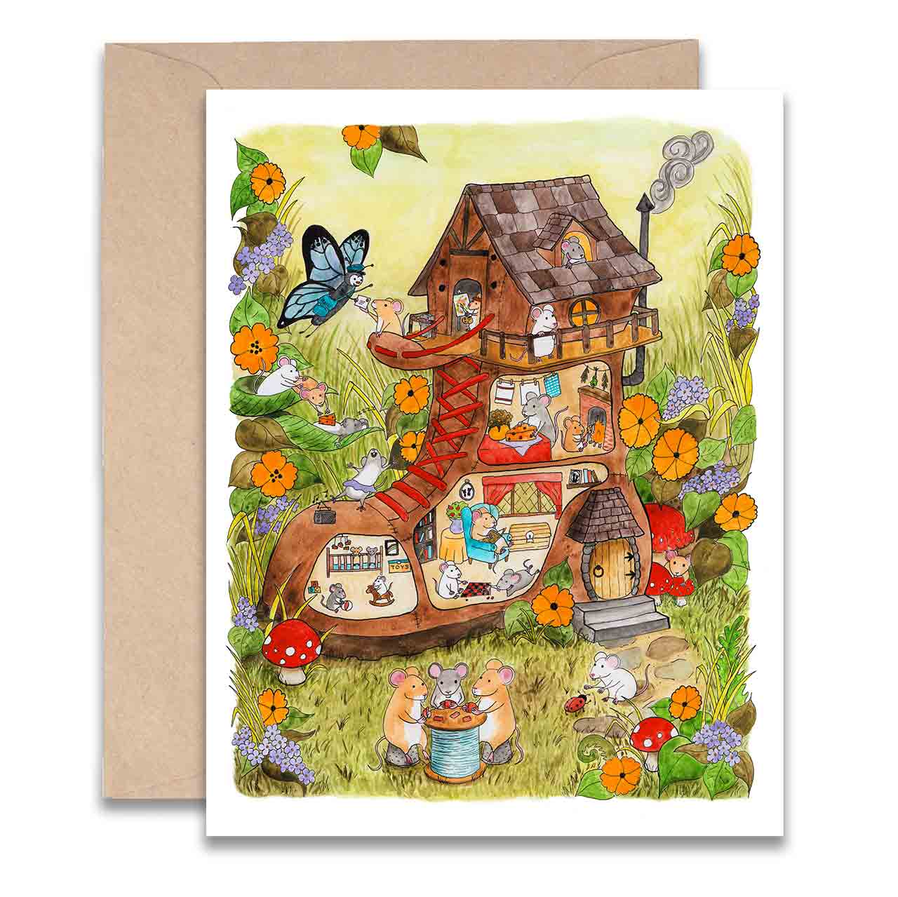 Mouse House Card - Moon Room Shop and Wellness