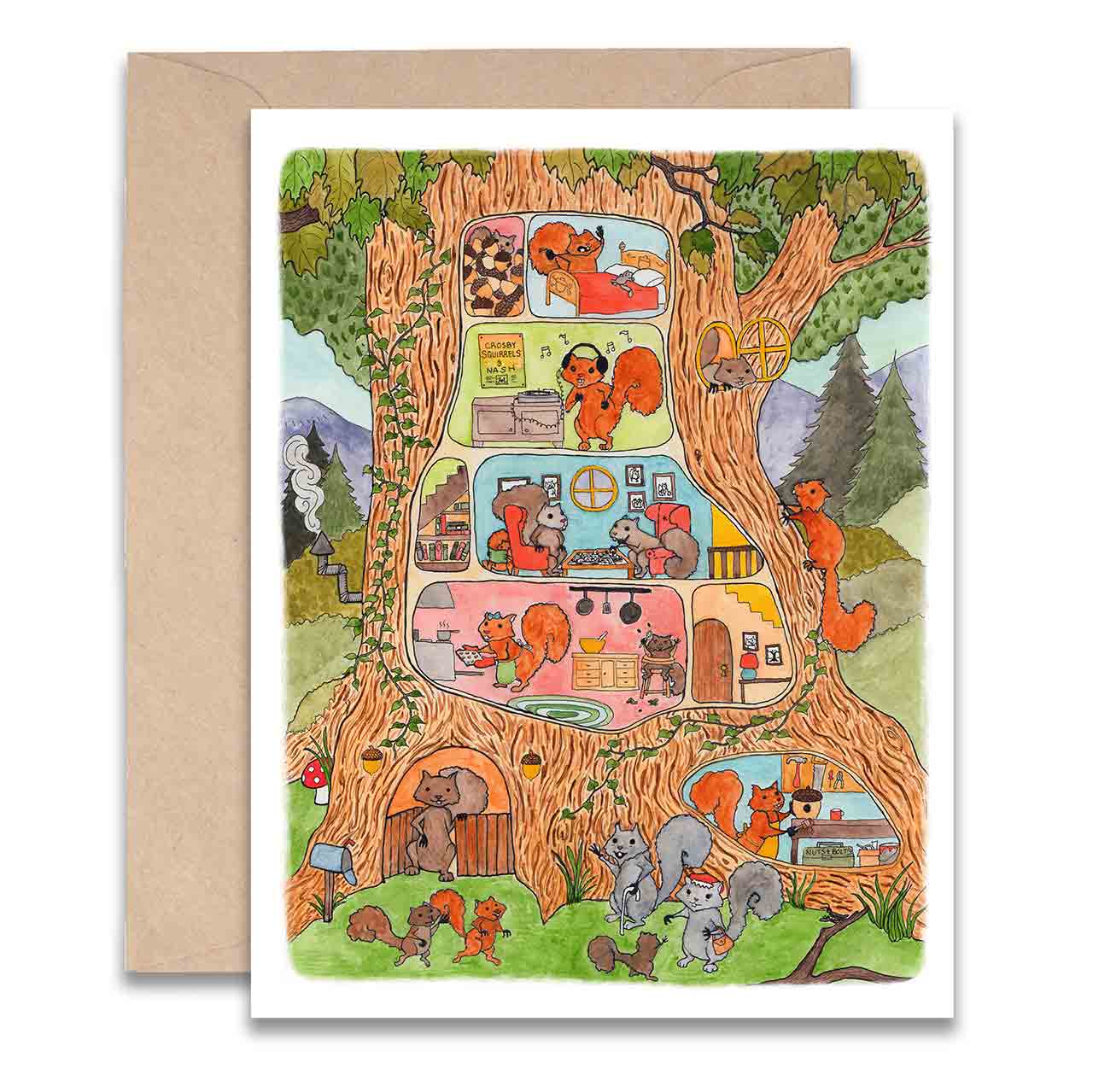 Squirrels Card - Moon Room Shop and Wellness