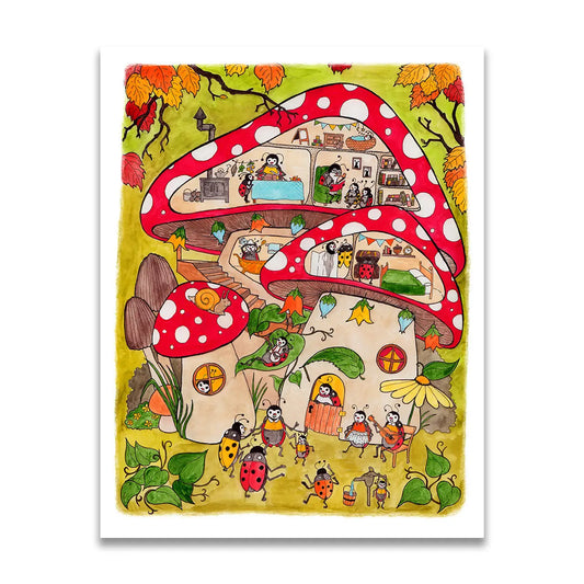 8.5 x 11 Ladybugs Print - Moon Room Shop and Wellness