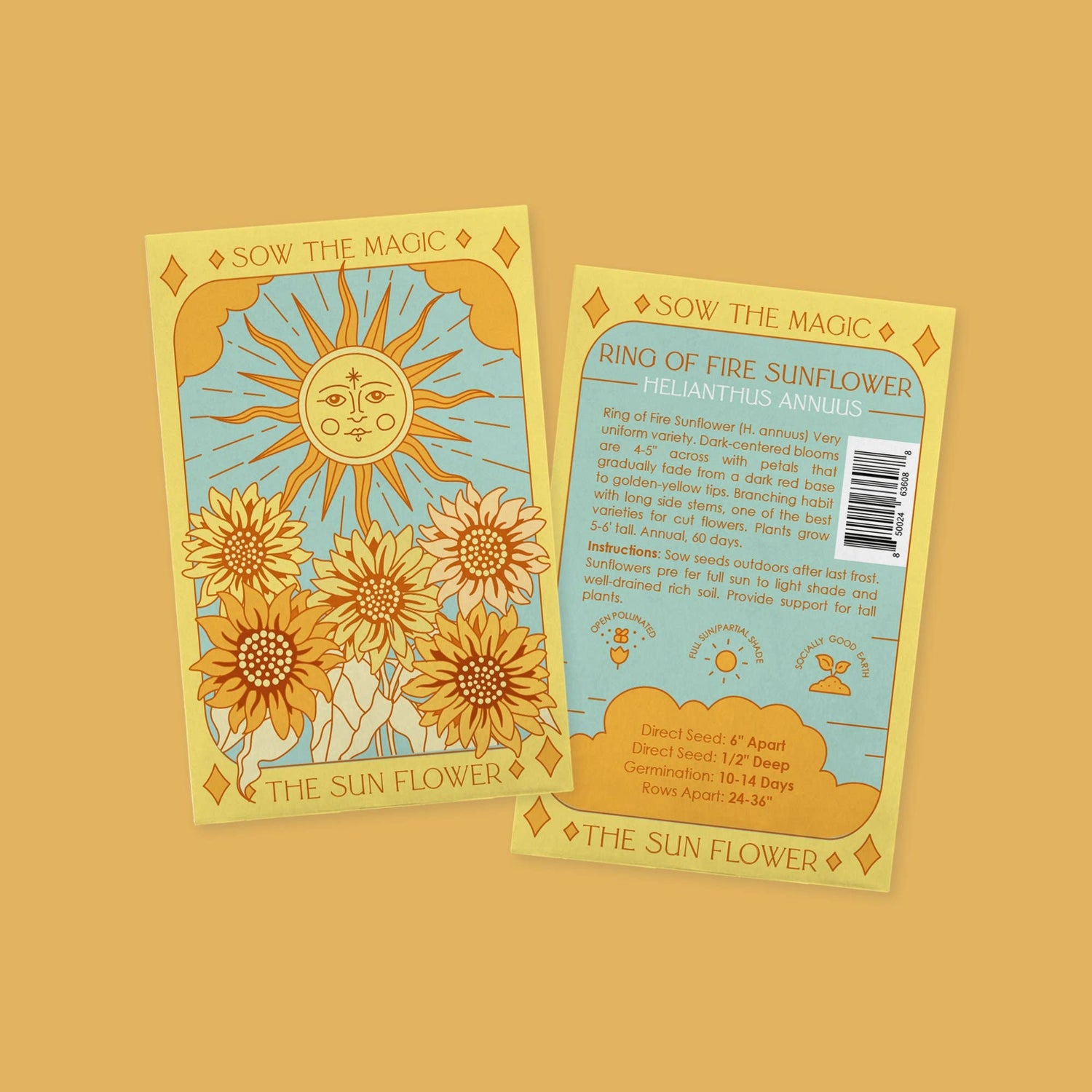 The Sunflower Tarot Seed Pack - Moon Room Shop and Wellness