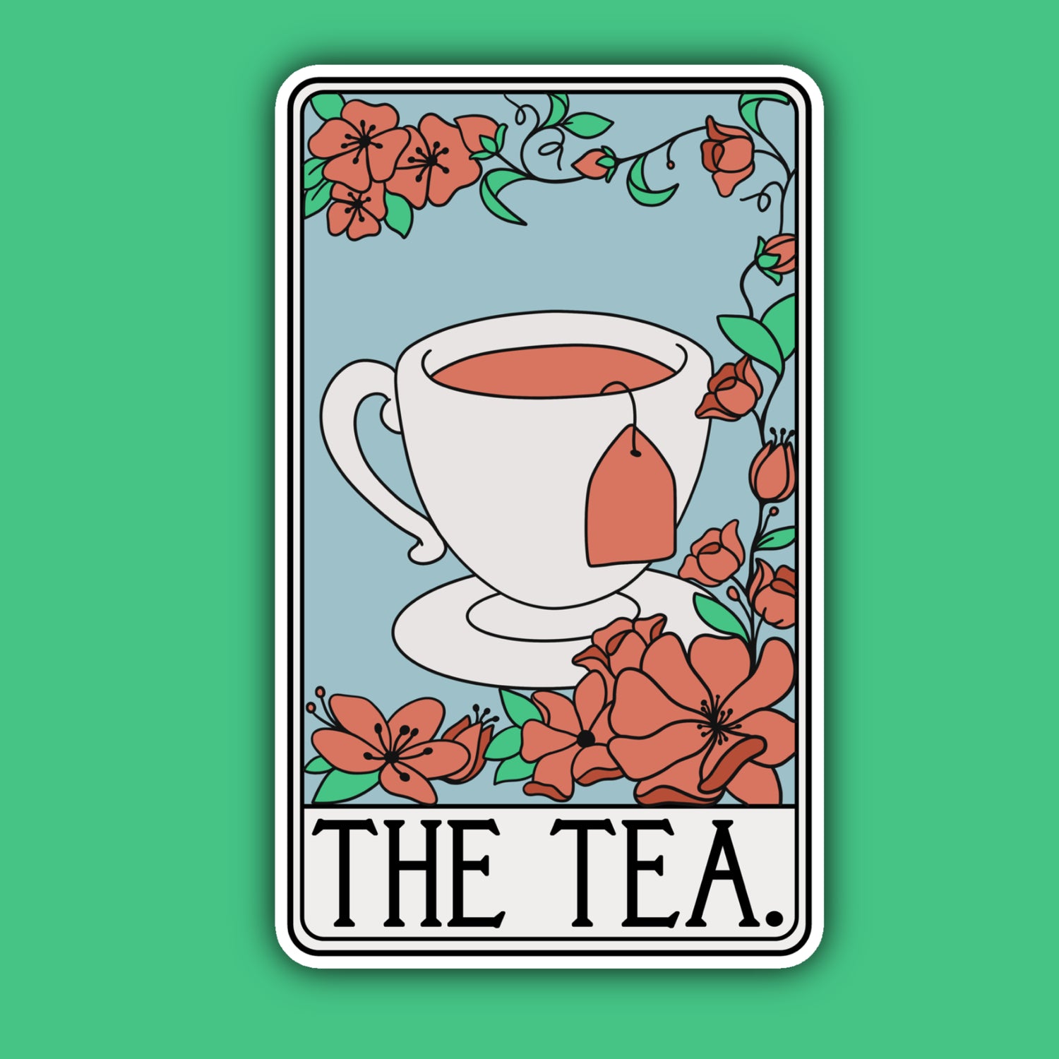 The Tea Tarot  Sticker - Moon Room Shop and Wellness