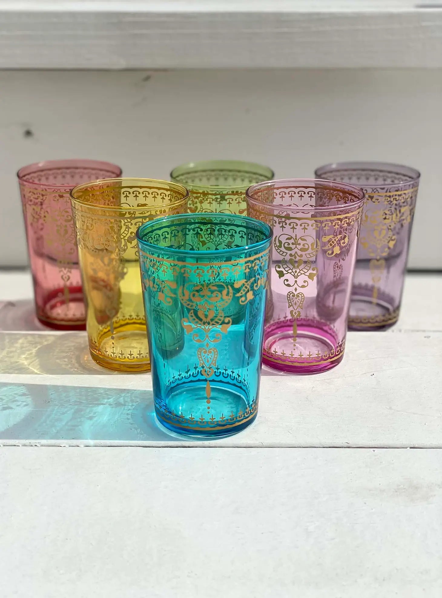Set of 6 tea glasses Marjana Palais - Moon Room Shop and Wellness