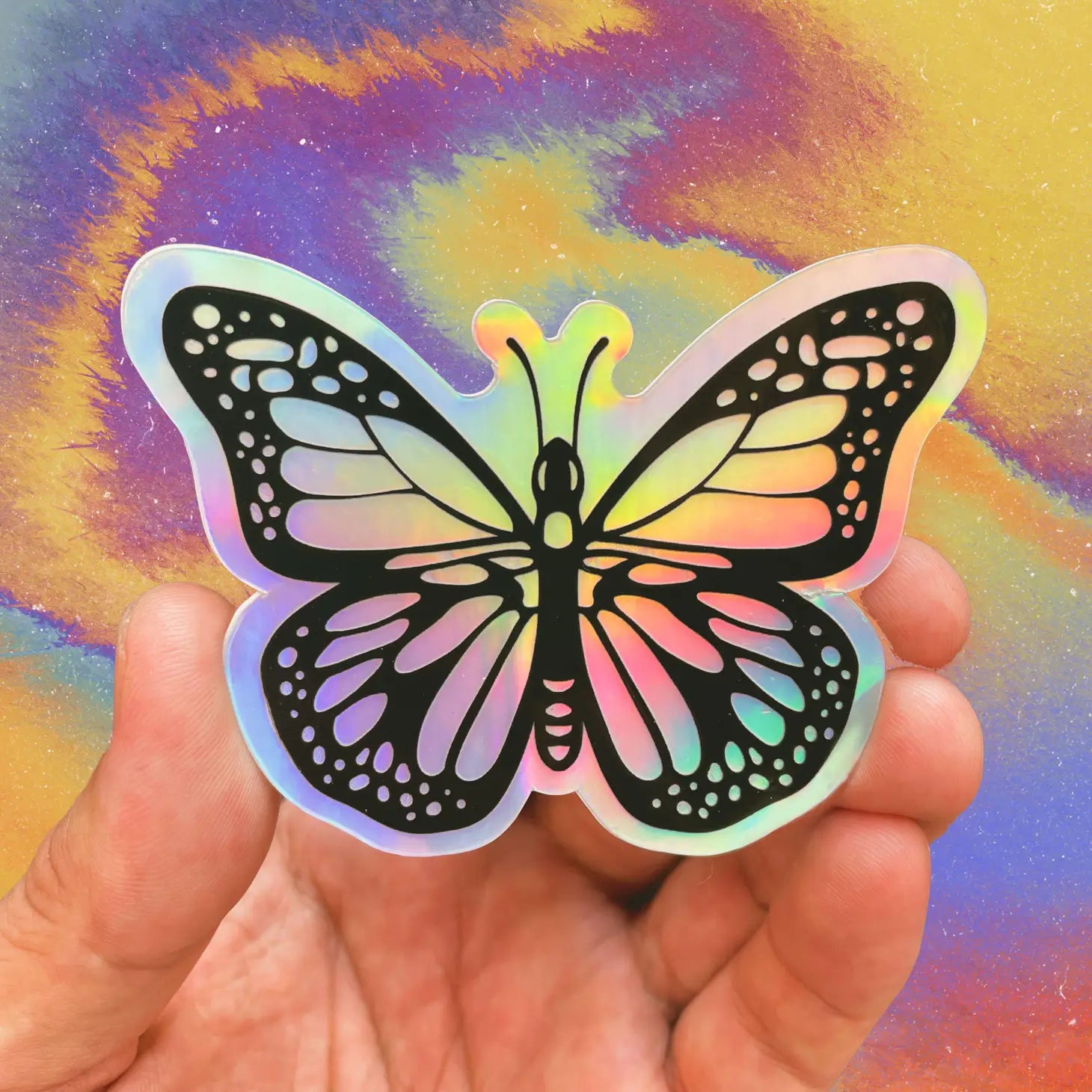 Butterfly Holographic Sticker - Moon Room Shop and Wellness