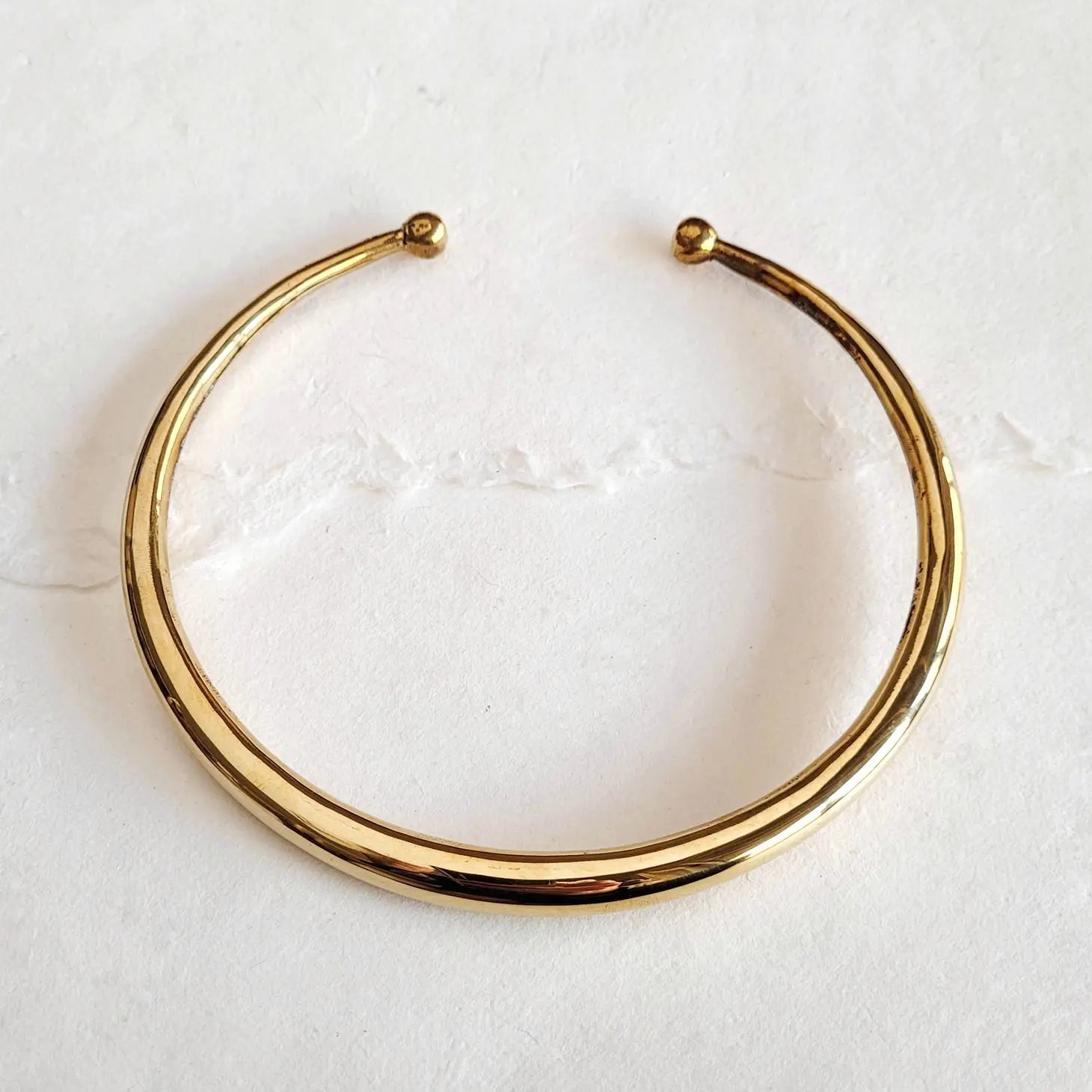 Brass Choker Collar Necklace - Moon Room Shop and Wellness