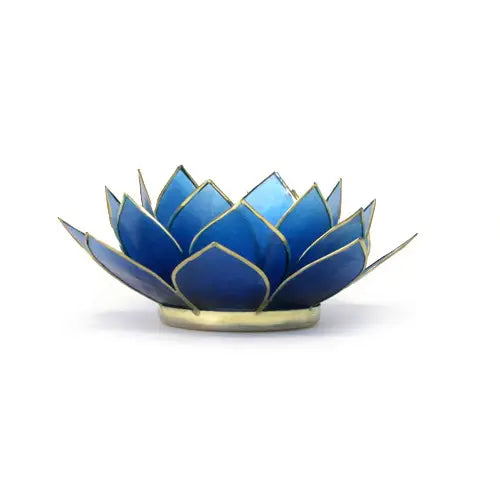 Gemstone Capiz Lotus - Sapphire - Moon Room Shop and Wellness
