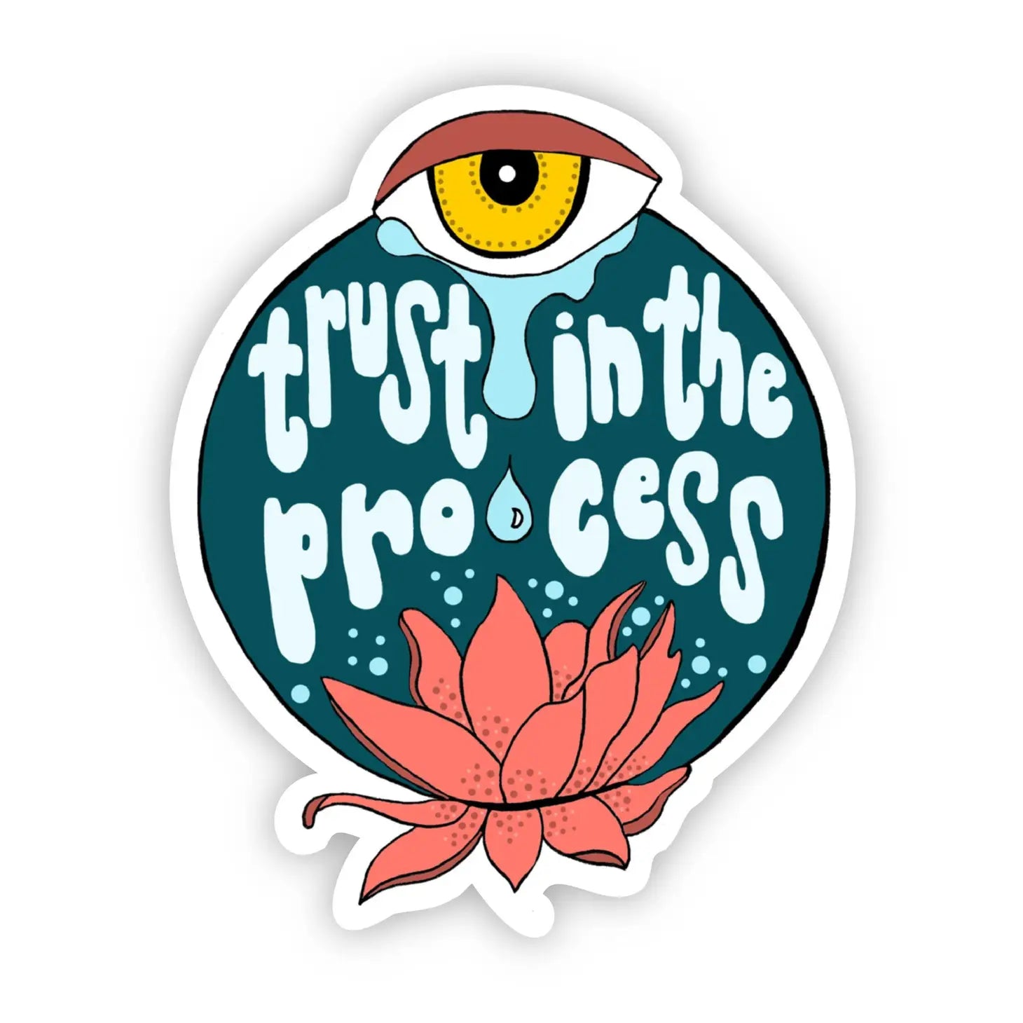 Trust in The Process Eye Sticker - Moon Room Shop and Wellness