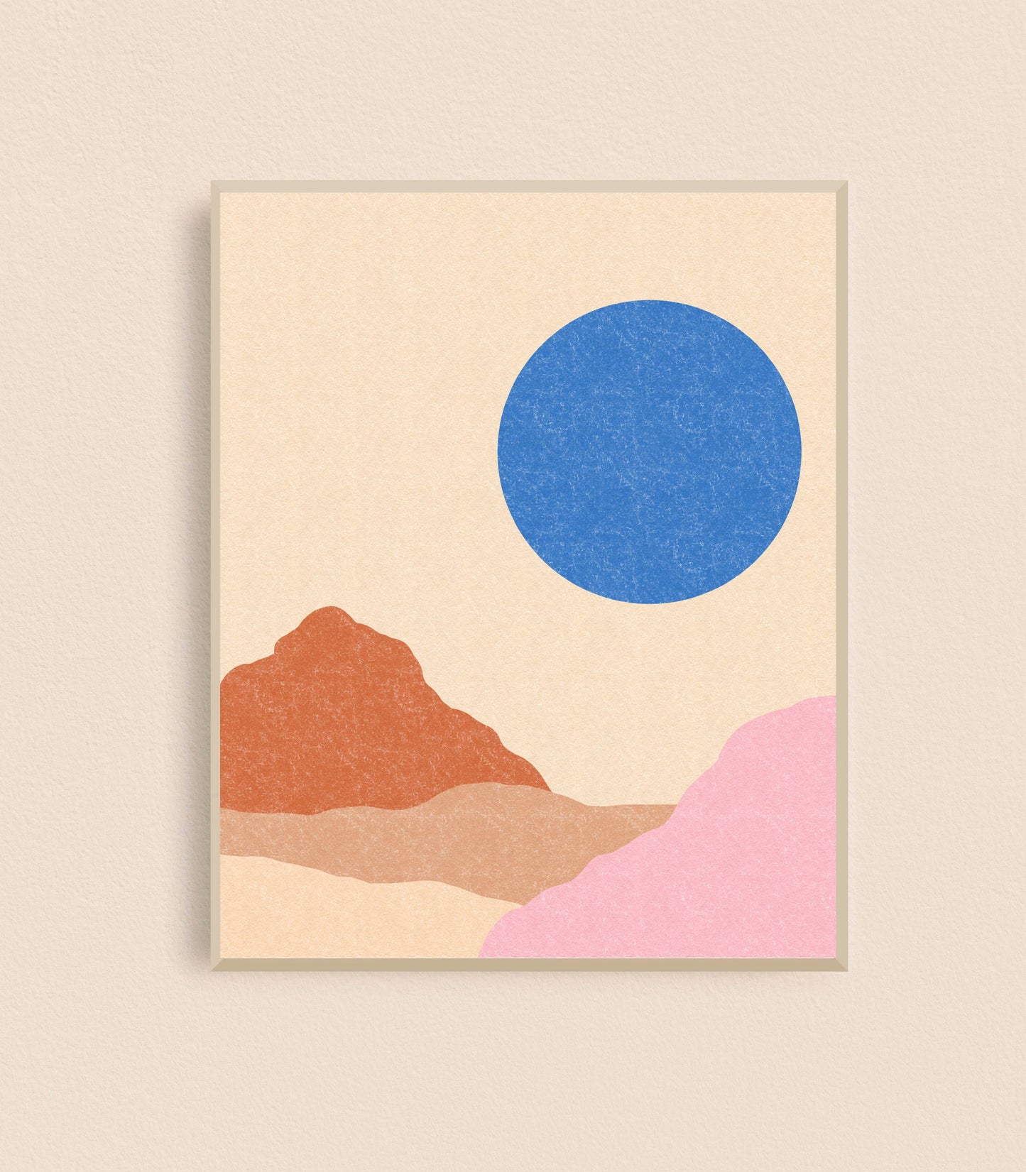 Blue Desert Art Print - Moon Room Shop and Wellness
