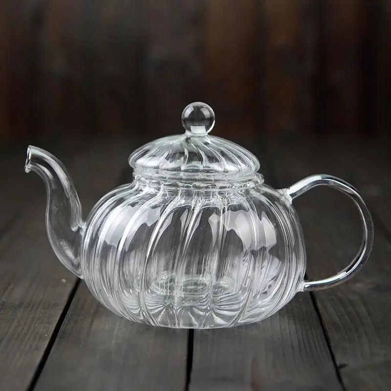 Glass Teapot w/ Infuser & Lid - Moon Room Shop and Wellness