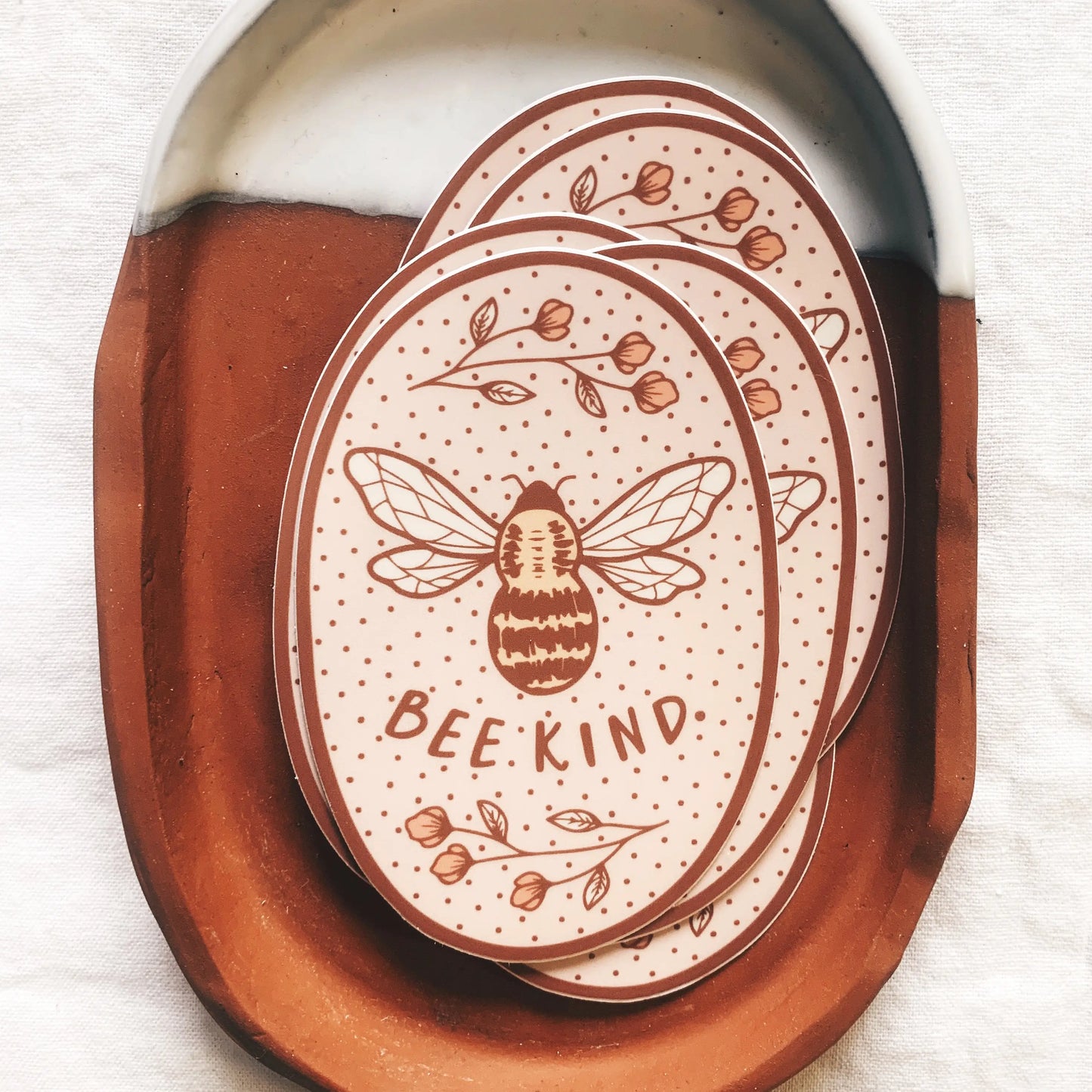 Bee Kind Vinyl Sticker - Moon Room Shop and Wellness
