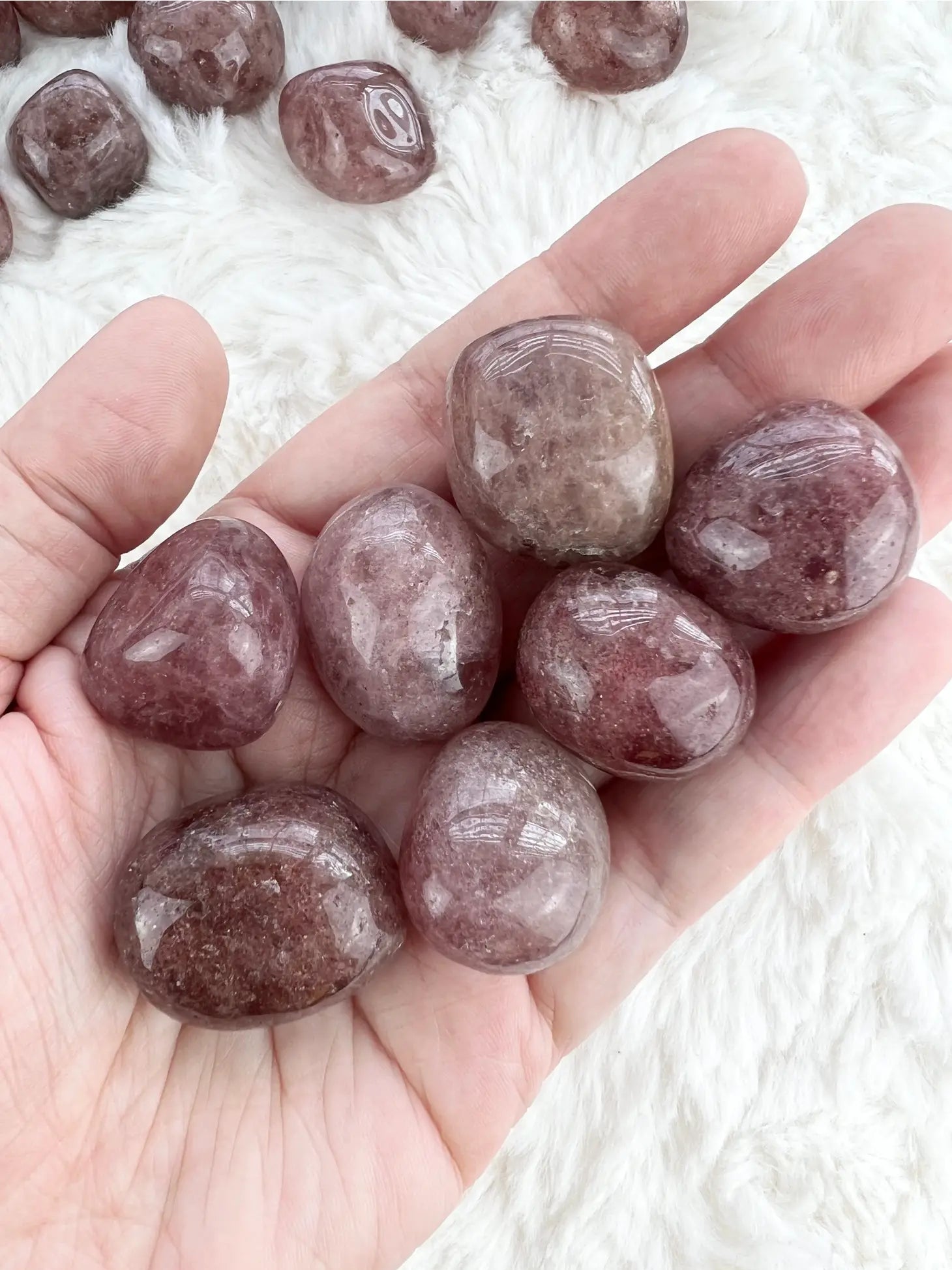 Strawberry Quartz Tumbled - Moon Room Shop and Wellness