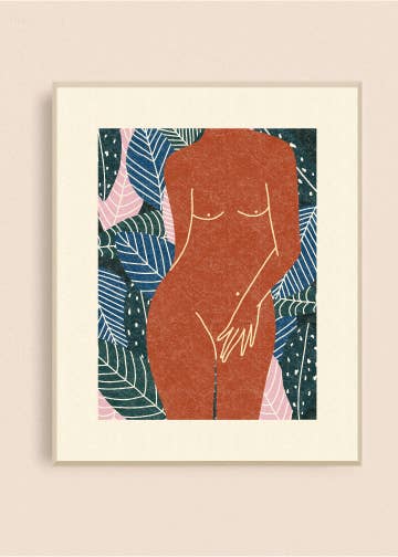 Nude Plants Art Print - Moon Room Shop and Wellness