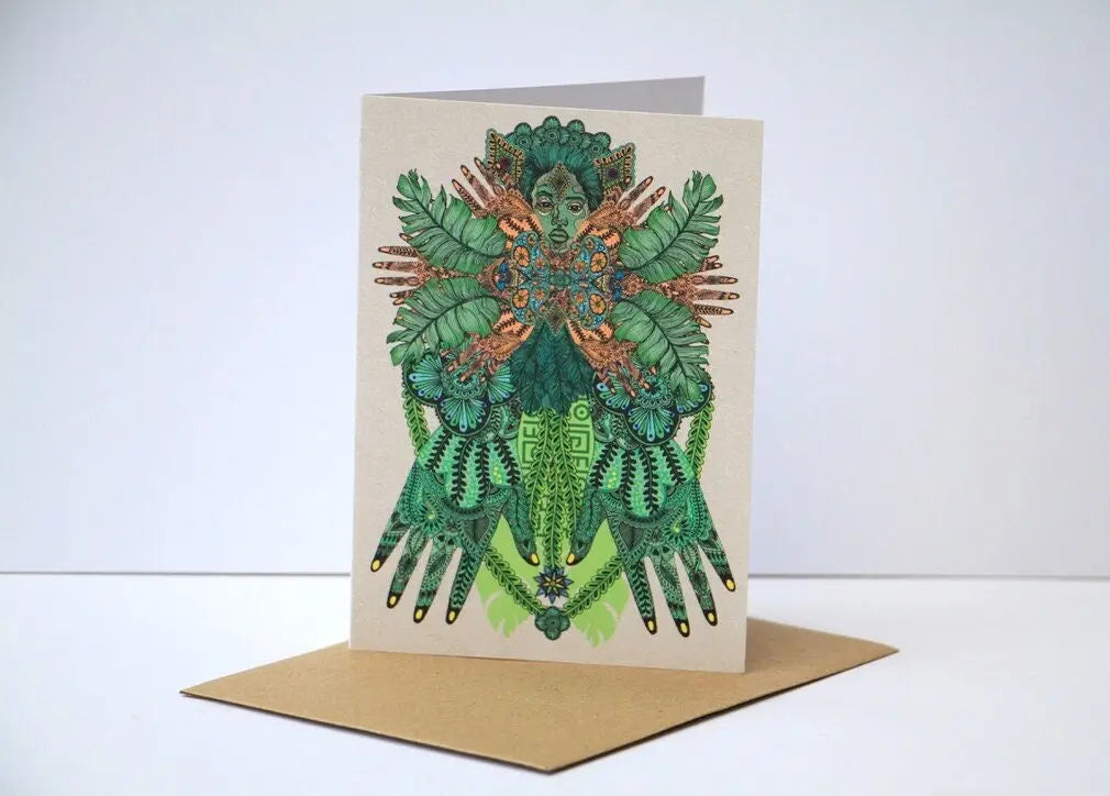 The Green Man or Woman Greeting Card - Moon Room Shop and Wellness