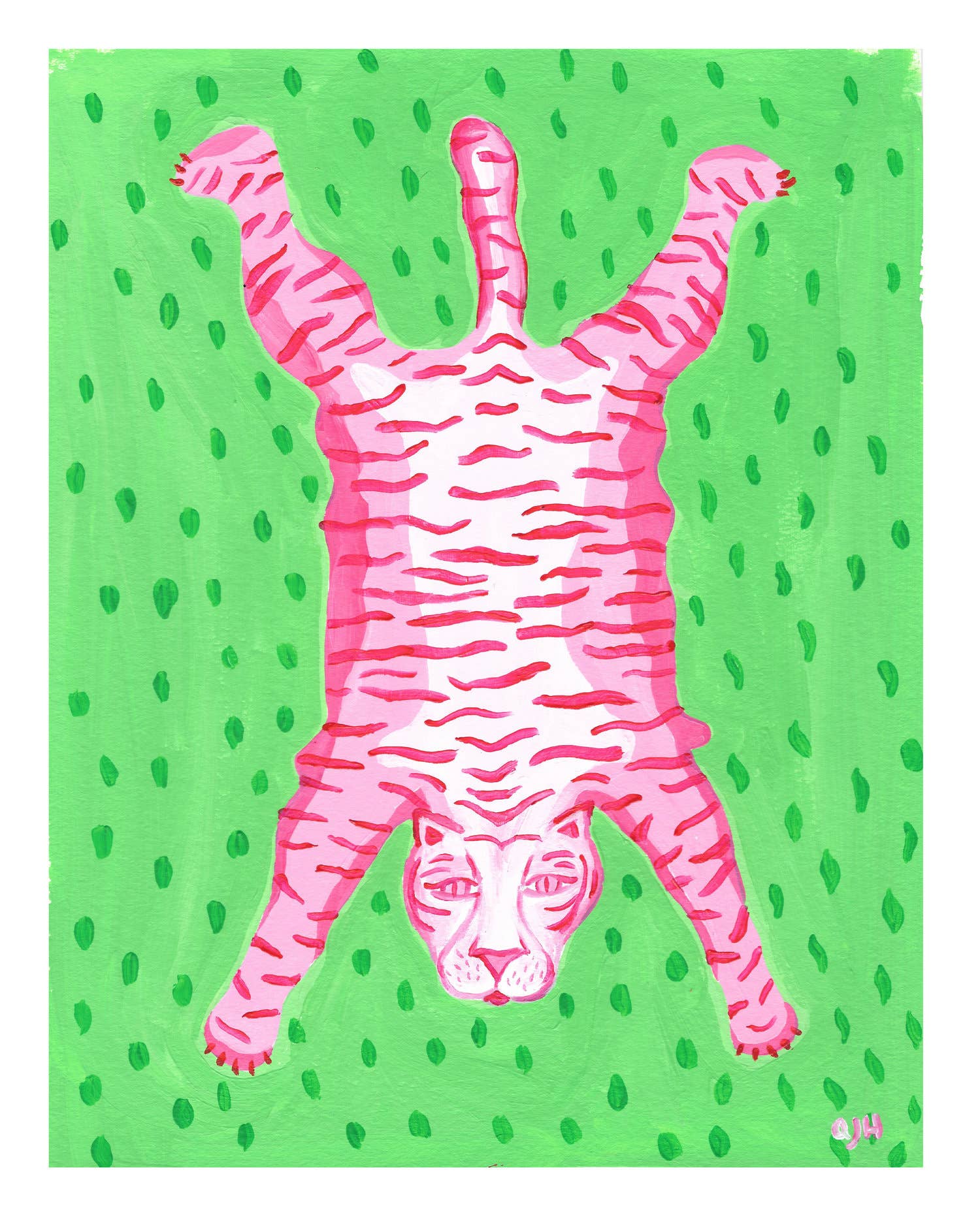 Jodi the Tiger Art Print 8 x 10 - Moon Room Shop and Wellness