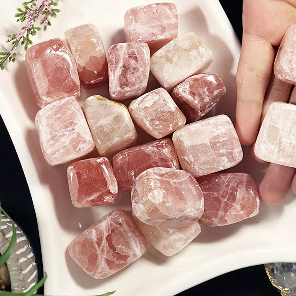 Rose Calcite Tumble - Moon Room Shop and Wellness