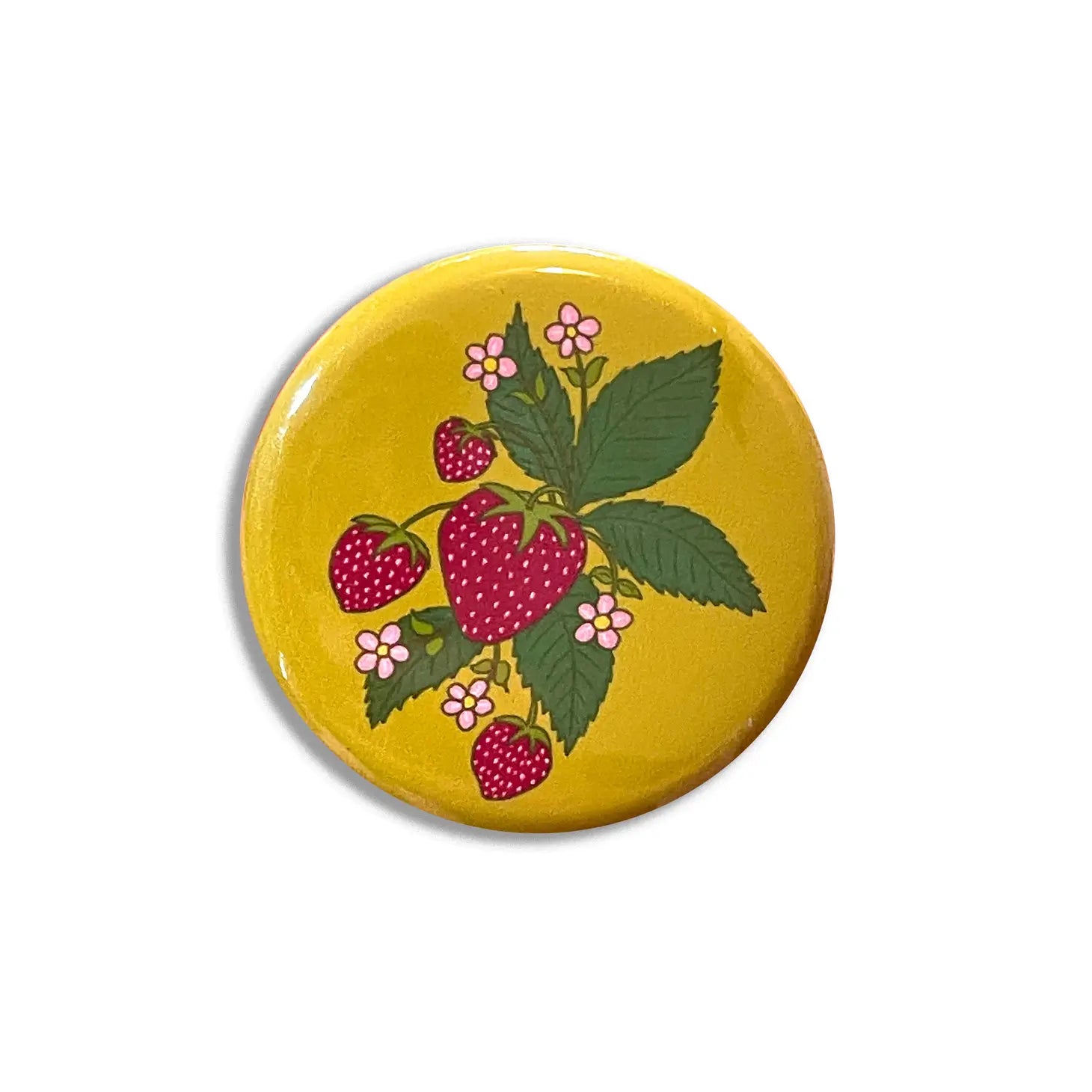 Strawberry 1.25 " Button - Moon Room Shop and Wellness