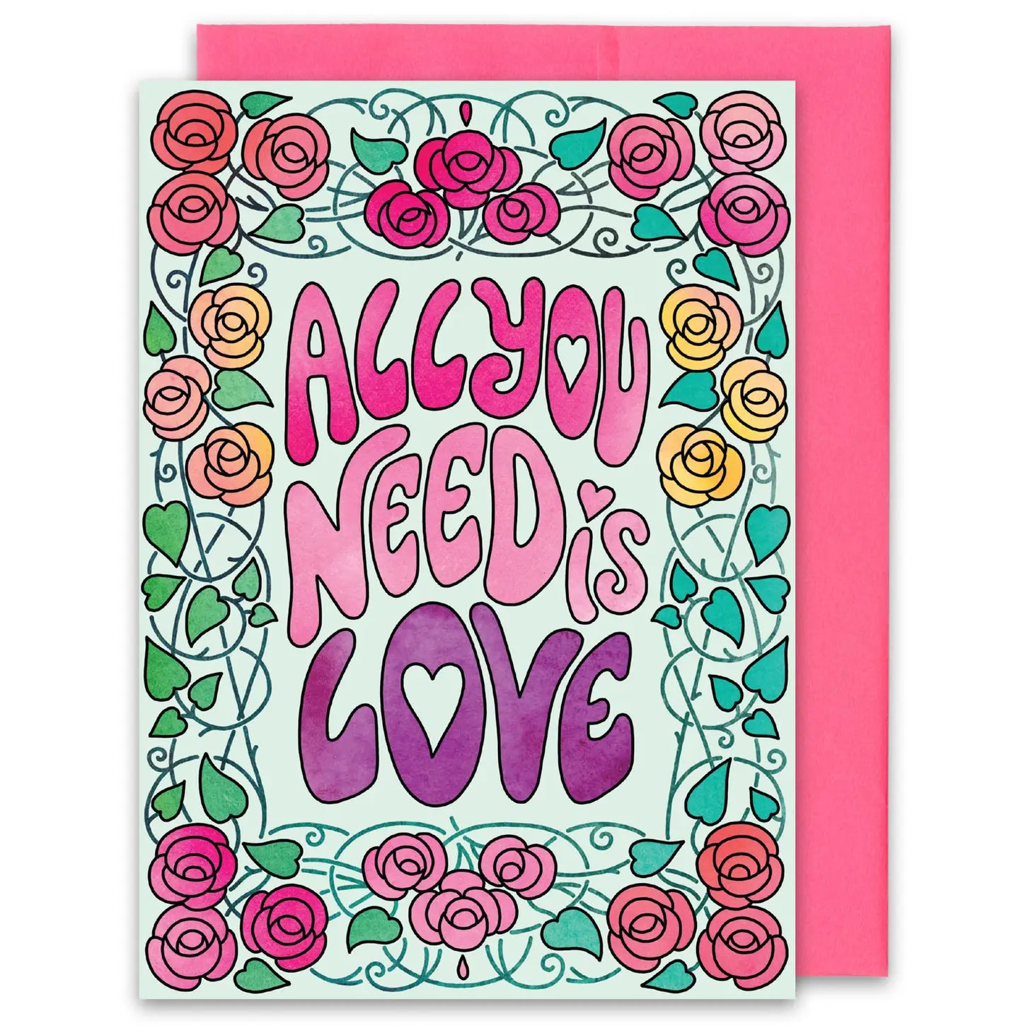 All You Need Is Love  Card - Moon Room Shop and Wellness