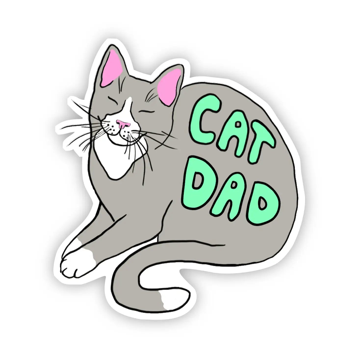 Cat Dad Sticker - Moon Room Shop and Wellness