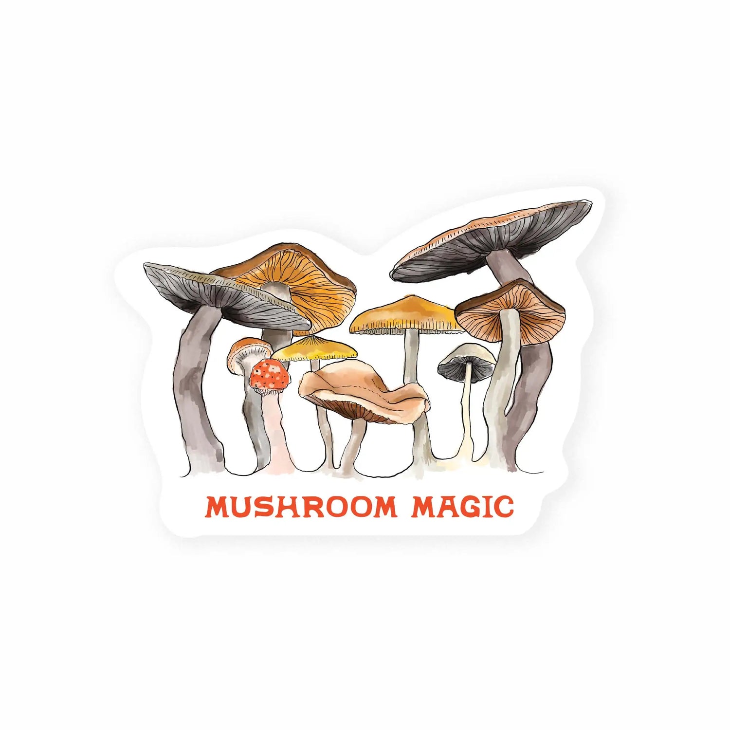 Antiquaria Sticker- Mushroom Magic - Moon Room Shop and Wellness
