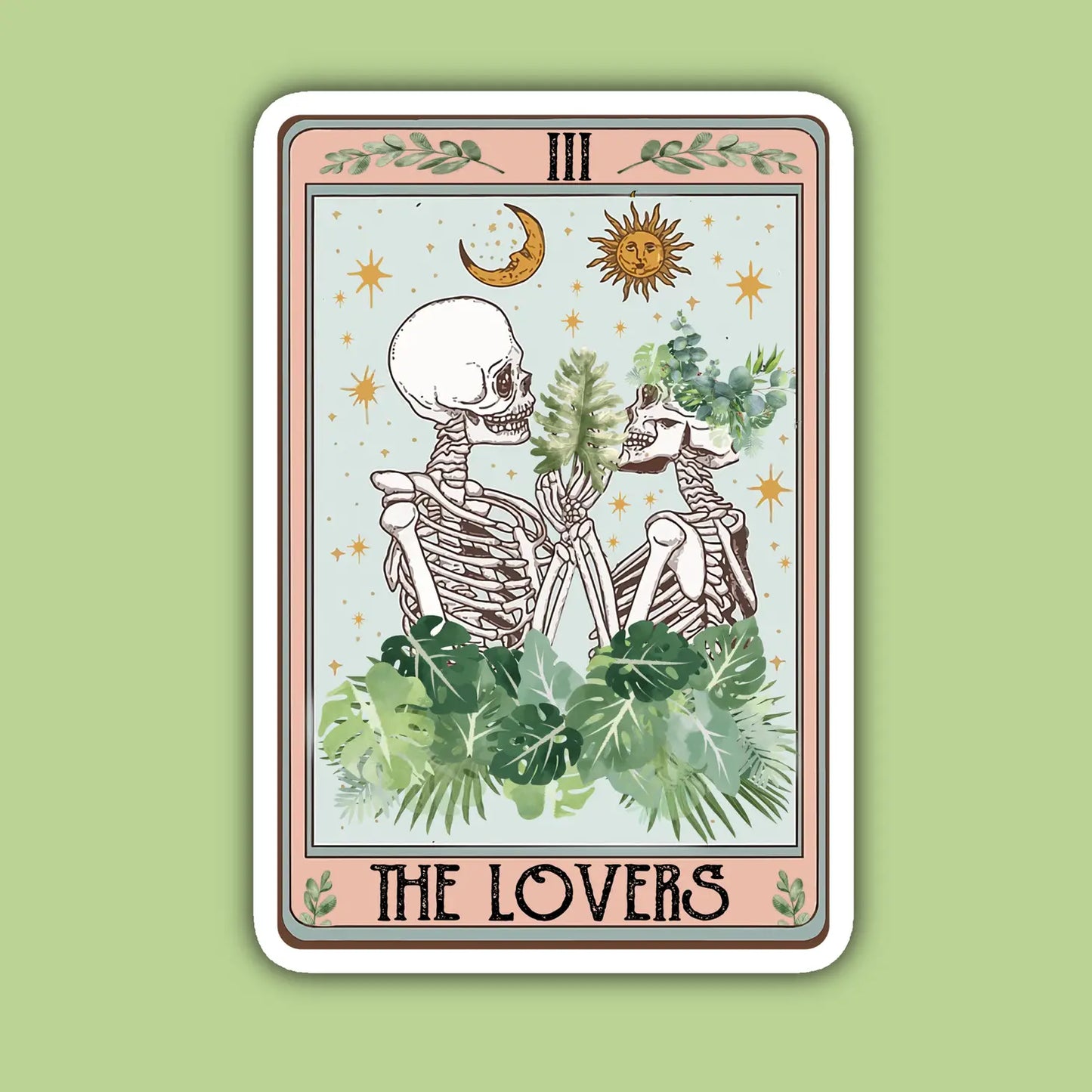 The Lovers Tarot  Sticker - Moon Room Shop and Wellness