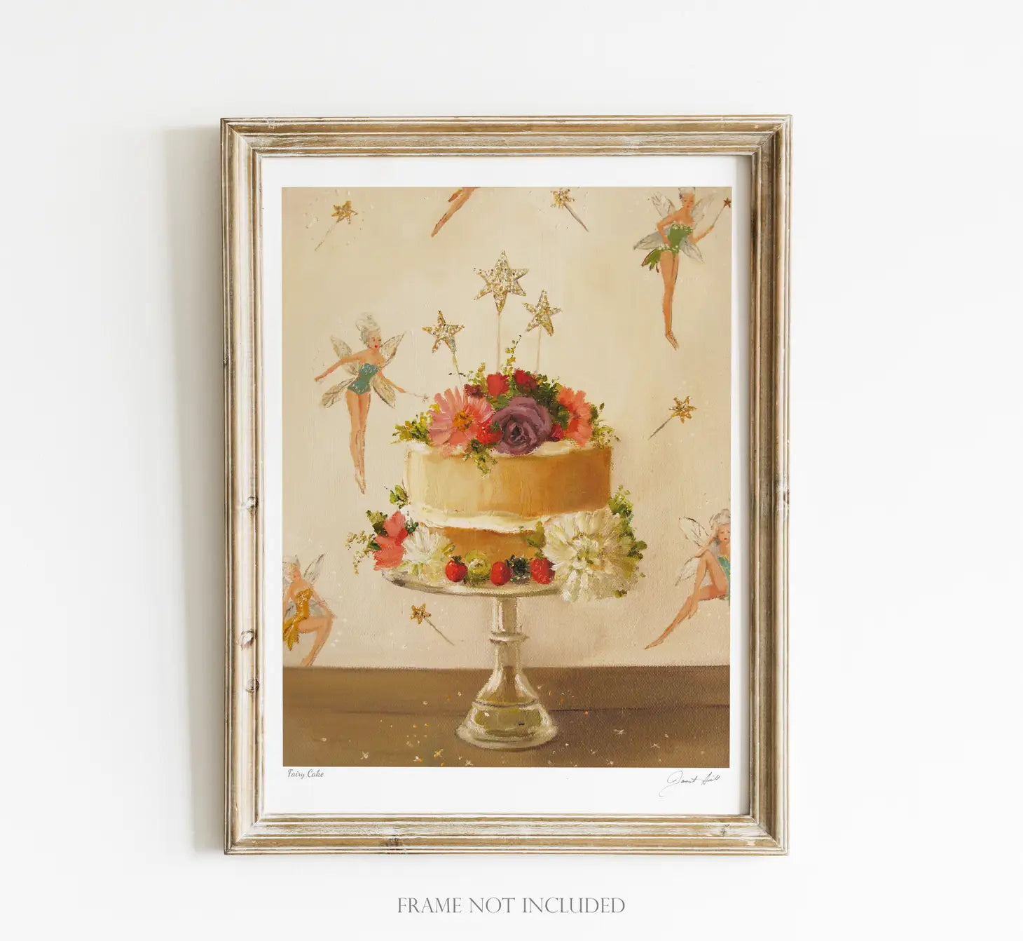 Fairy Cake Art Print- 8.5" X 11" - Moon Room Shop and Wellness