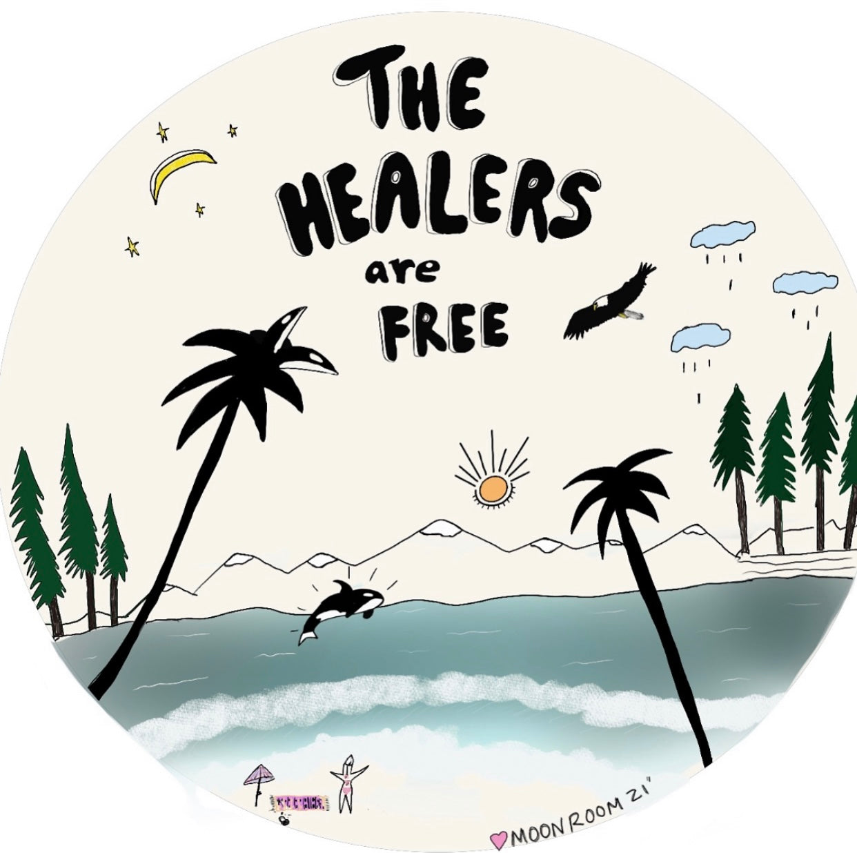The Healers are FREE 8x8.5 Print - Moon Room Shop and Wellness