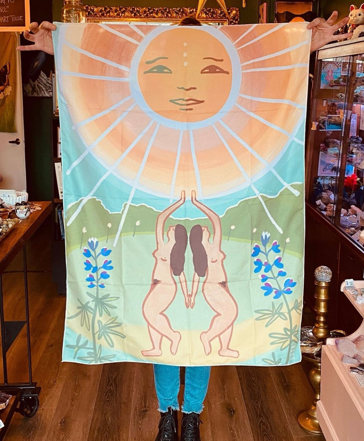 Mari in the Sky Tapestry- The Sun - Moon Room Shop and Wellness