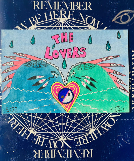 The Lovers-555 Original 4x6 - Moon Room Shop and Wellness