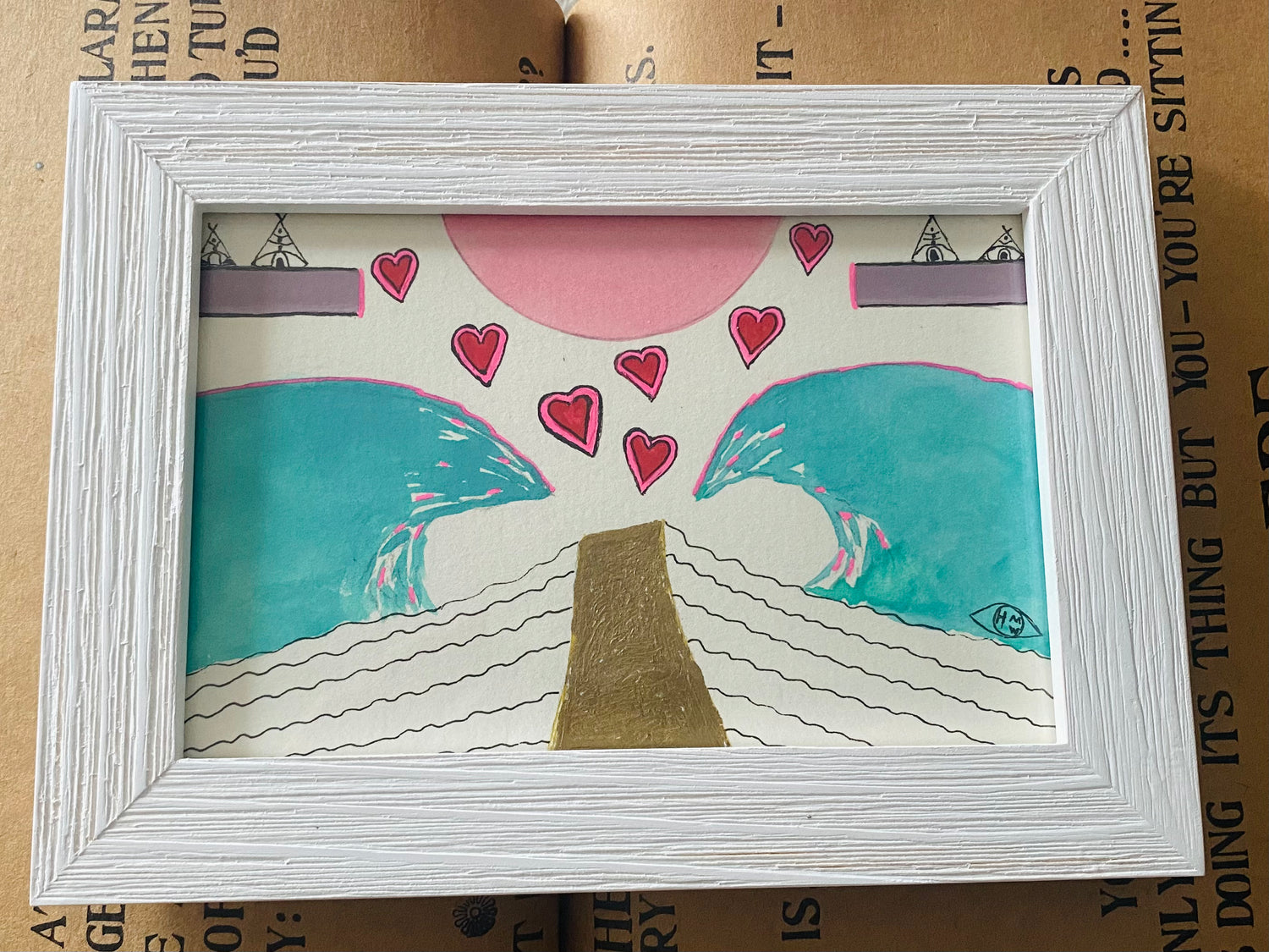 Sky Family- Original 4x6 - Moon Room Shop and Wellness