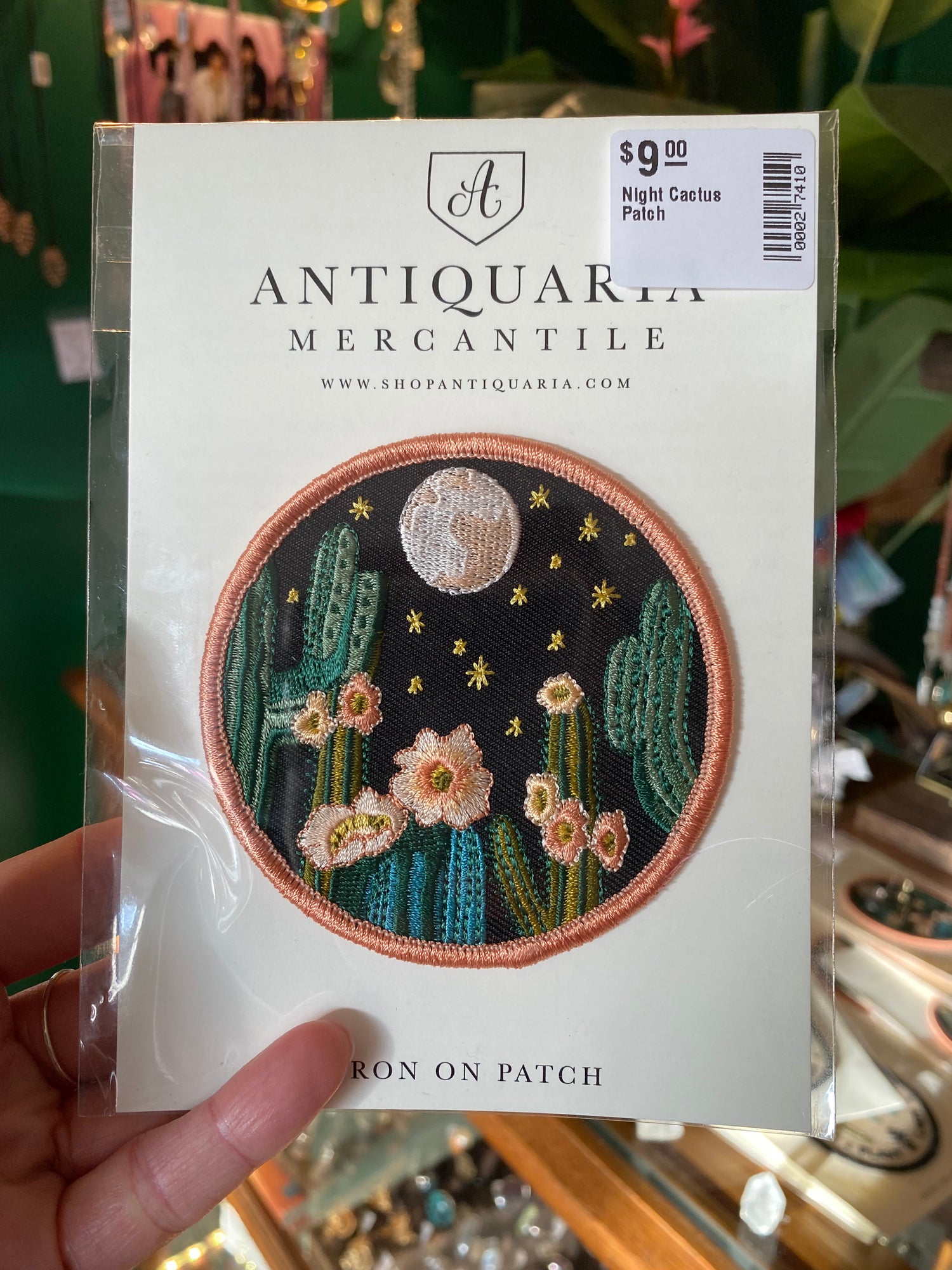 Night Cactus 🌵 Patch - Moon Room Shop and Wellness